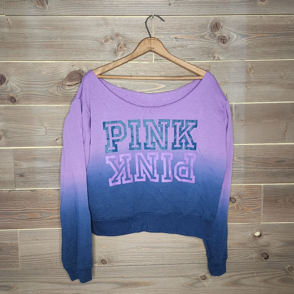 PINK Cropped Sweatshirt